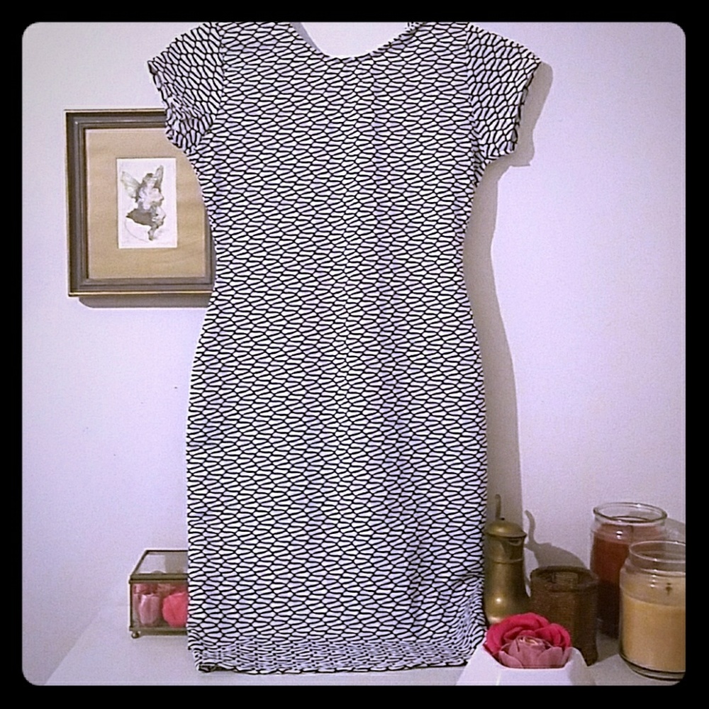 Jaquard Geometric Bodycon Dress